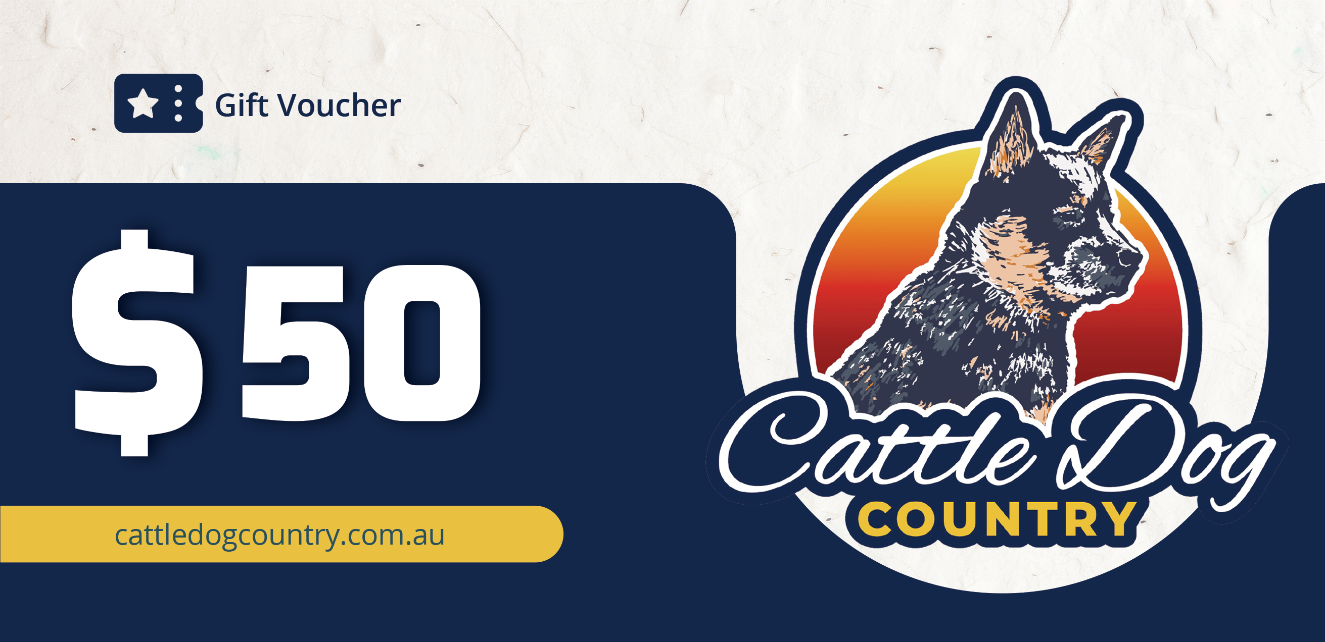 Cattle Dog Country Gift Card