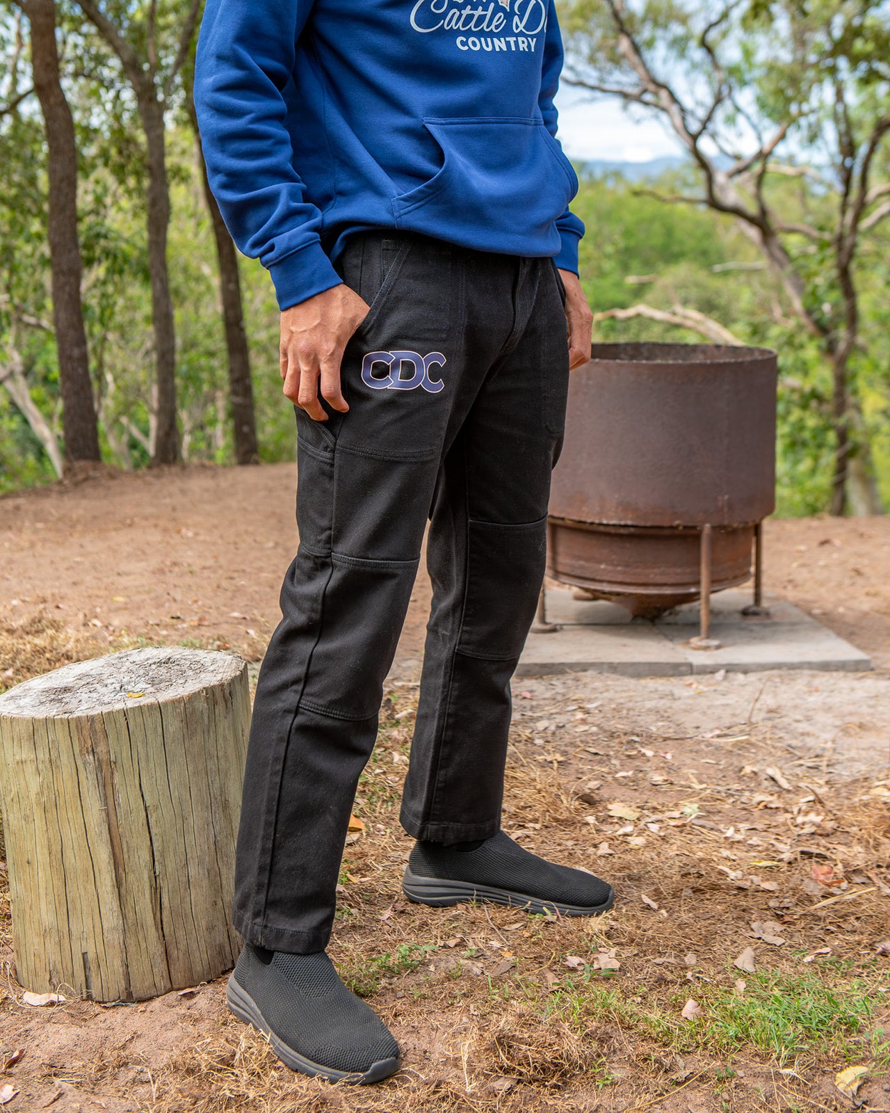 Mens Canvas Pants Black