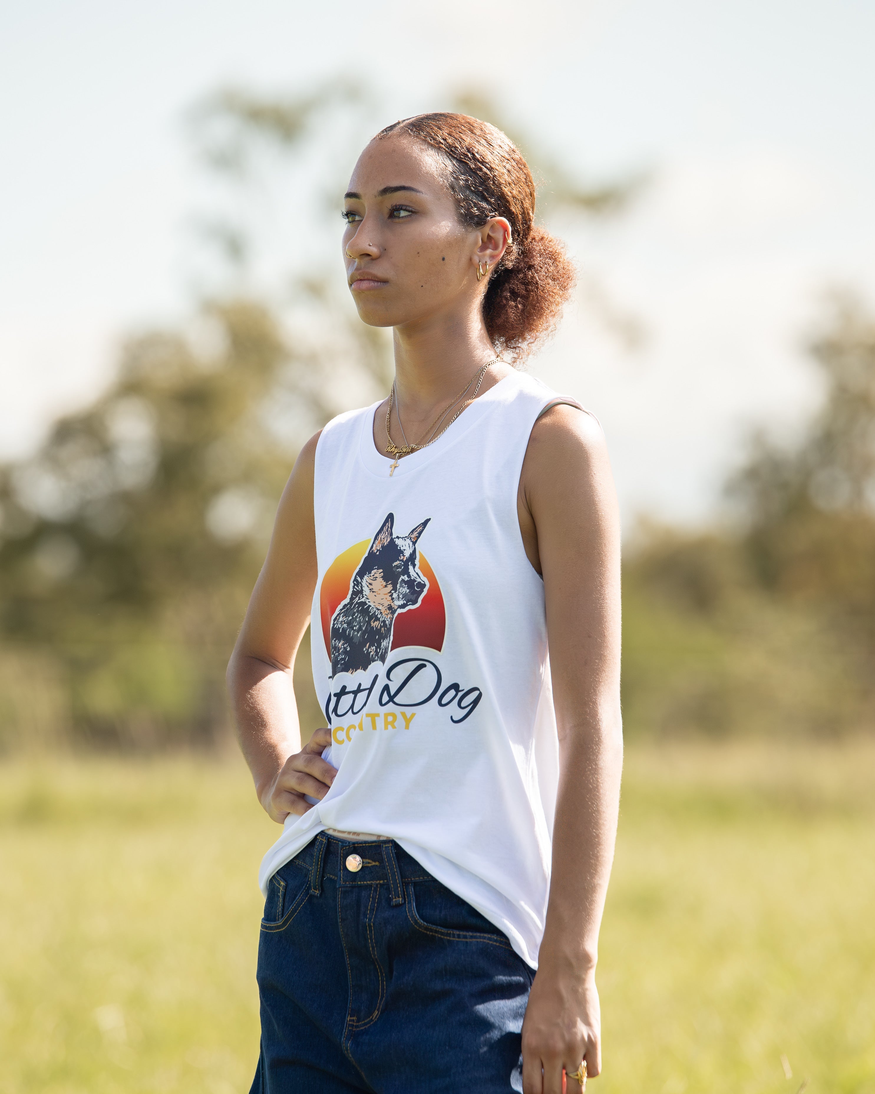 Womens Upside Tank White
