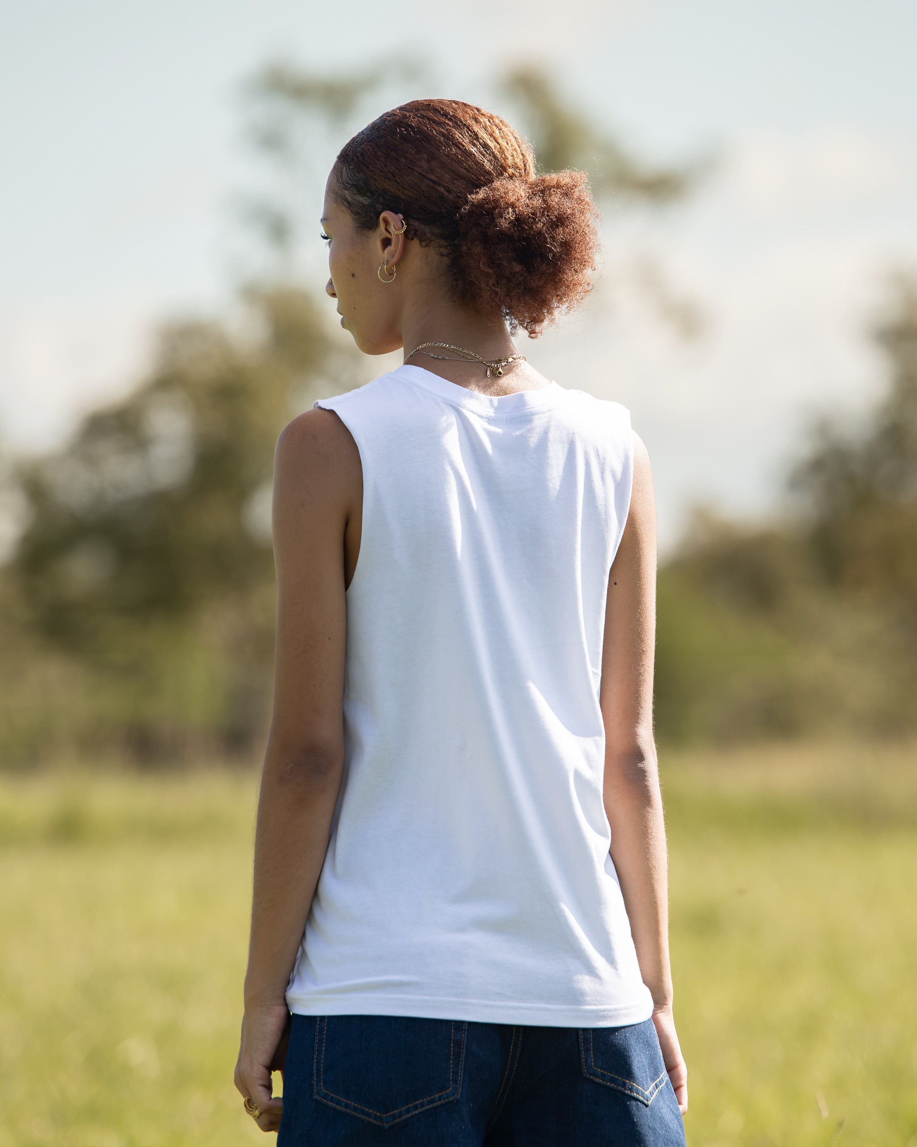 Womens Upside Tank White