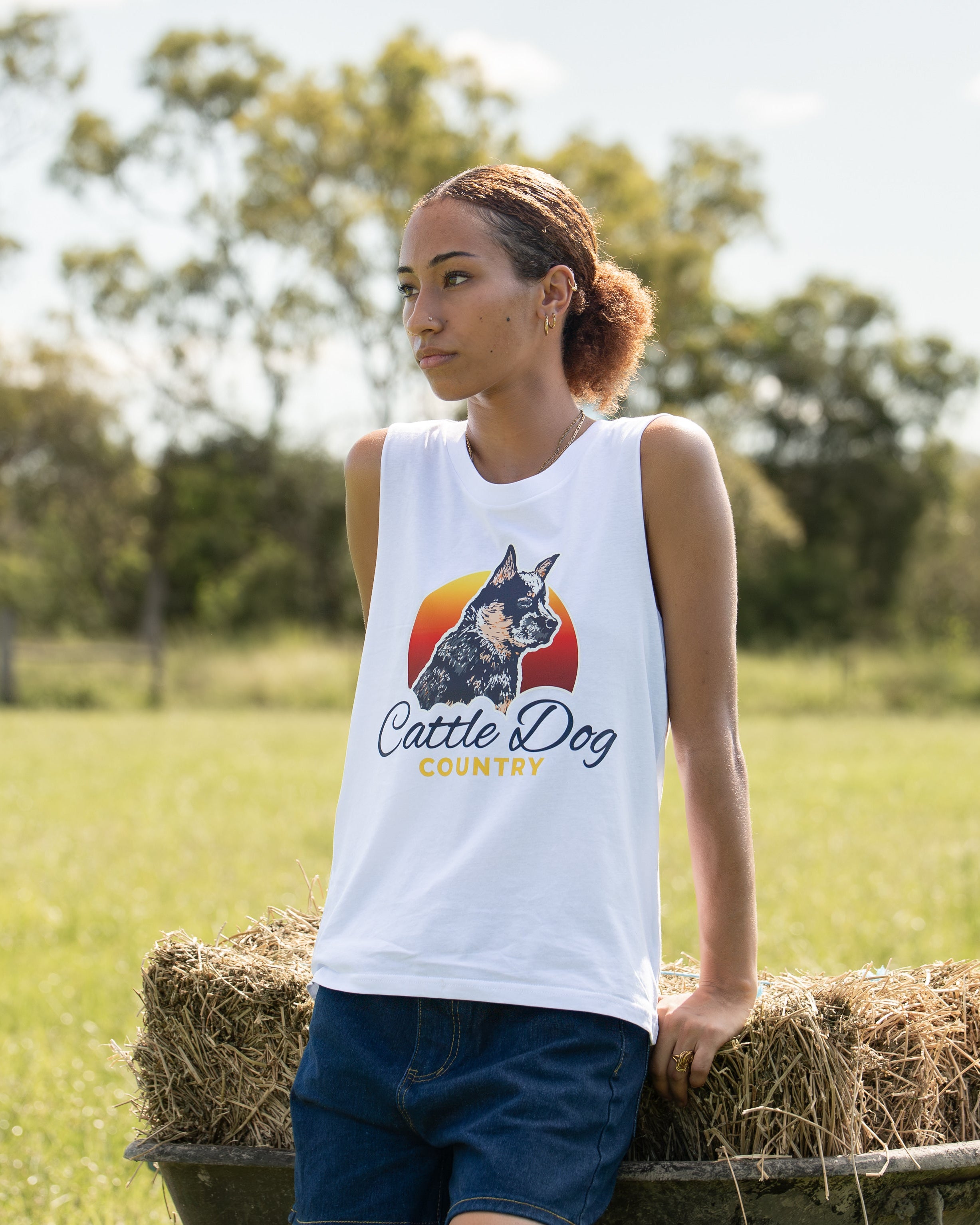Womens Upside Tank White