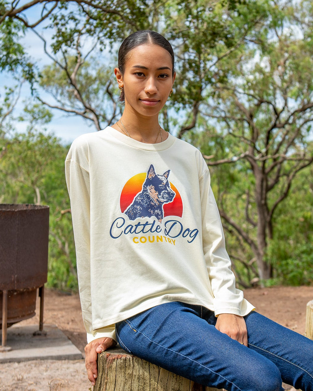 womens martina long sleeve tee butter