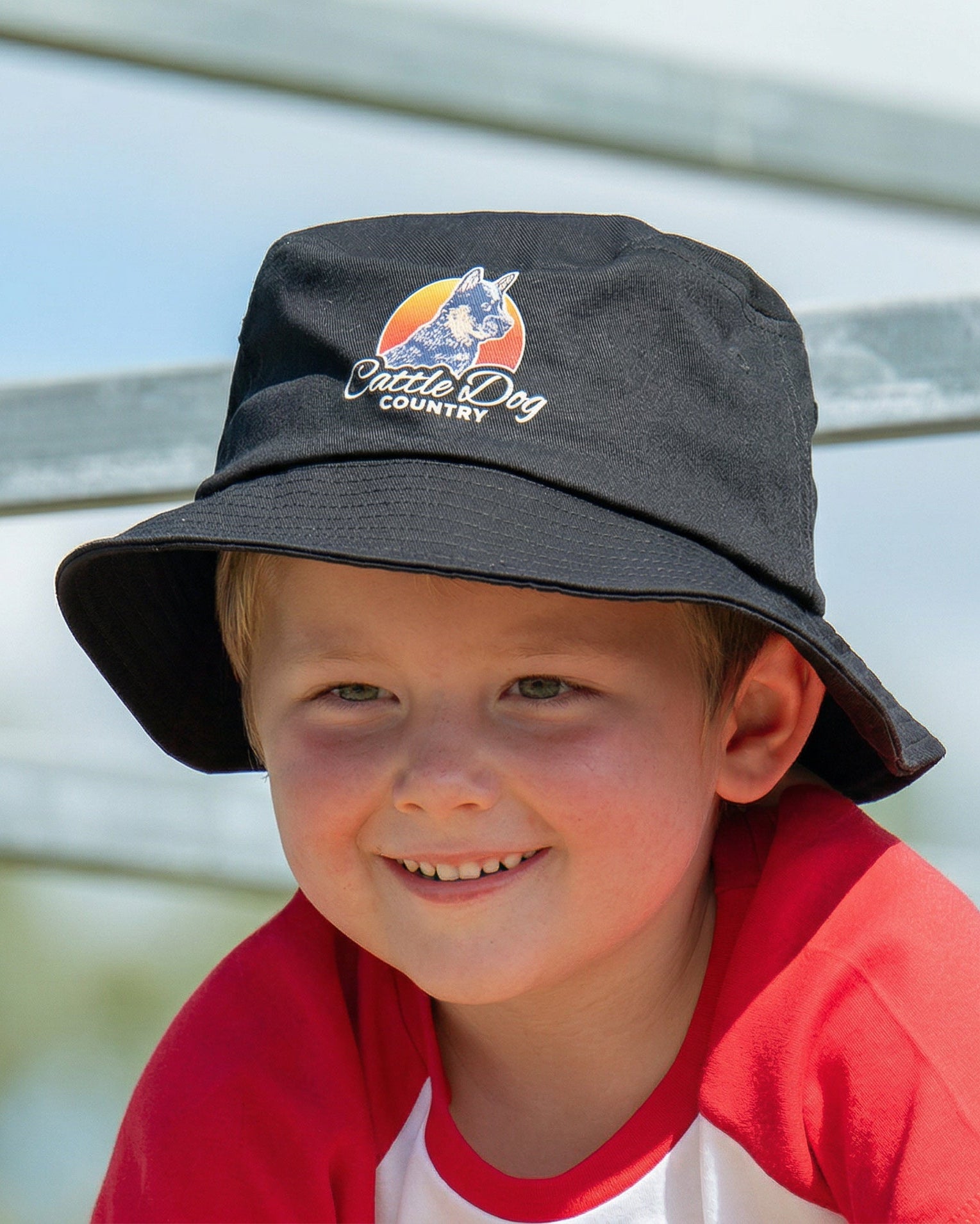Kids Bucket Hat Black V2
