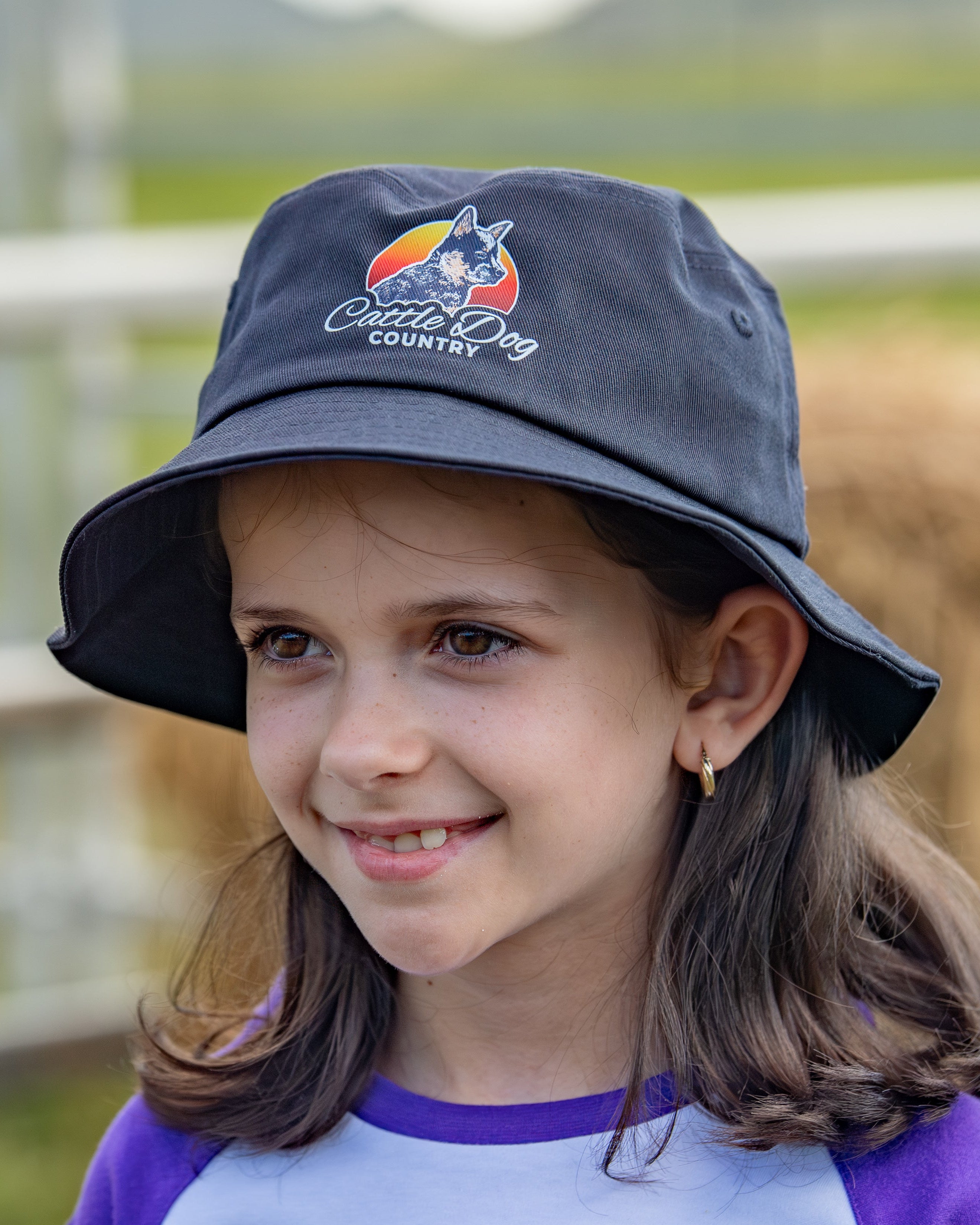 Kids Bucket Hat Navy