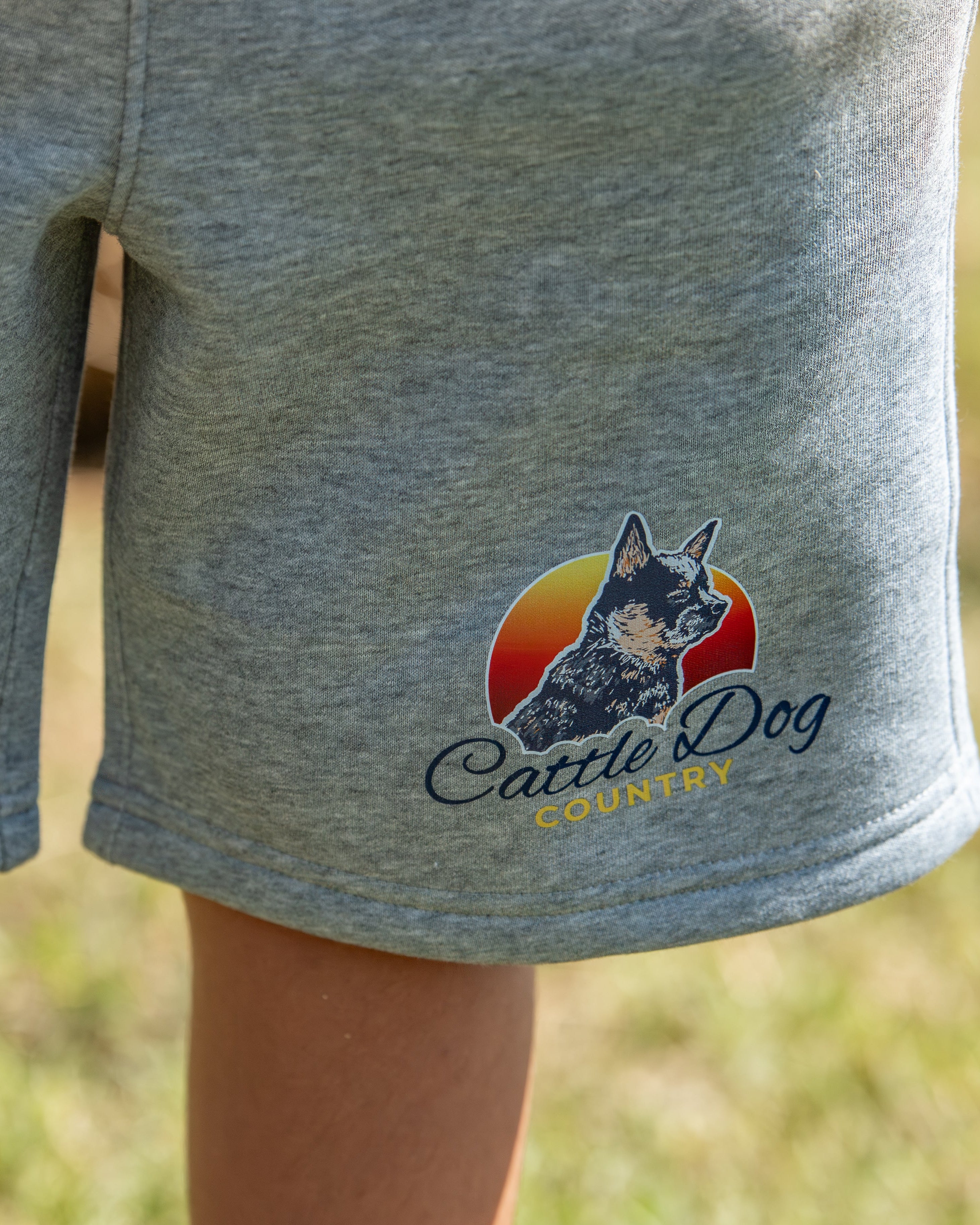 Kids Relaxed Track Shorts Grey