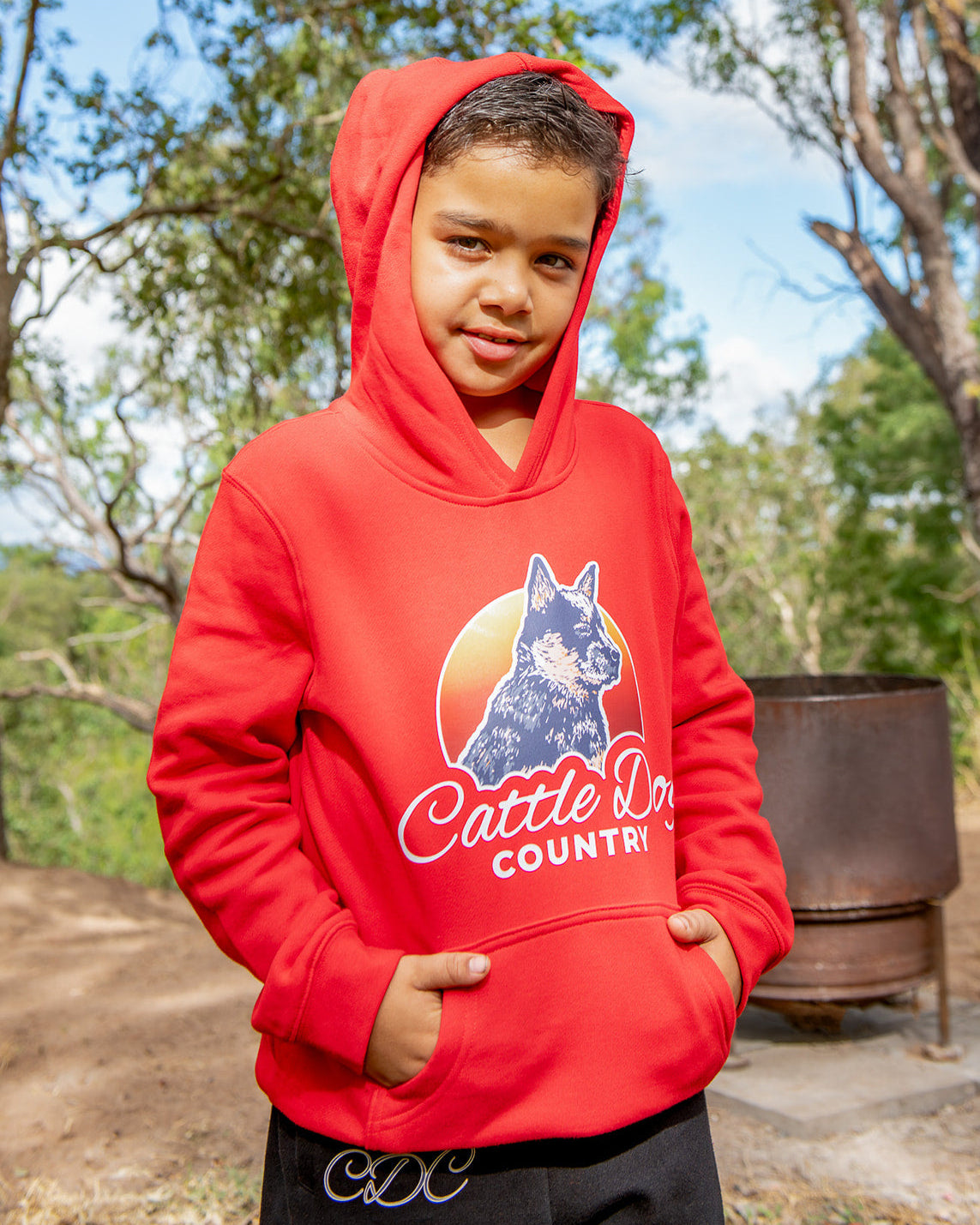 Kids Supply Hood Red Front