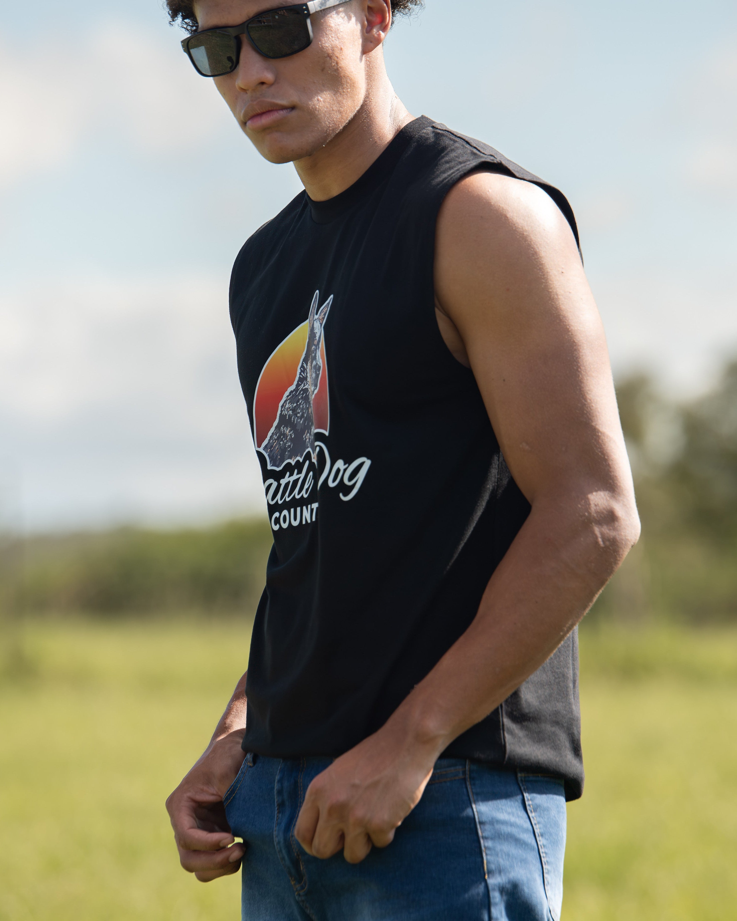 Mens Black Tank