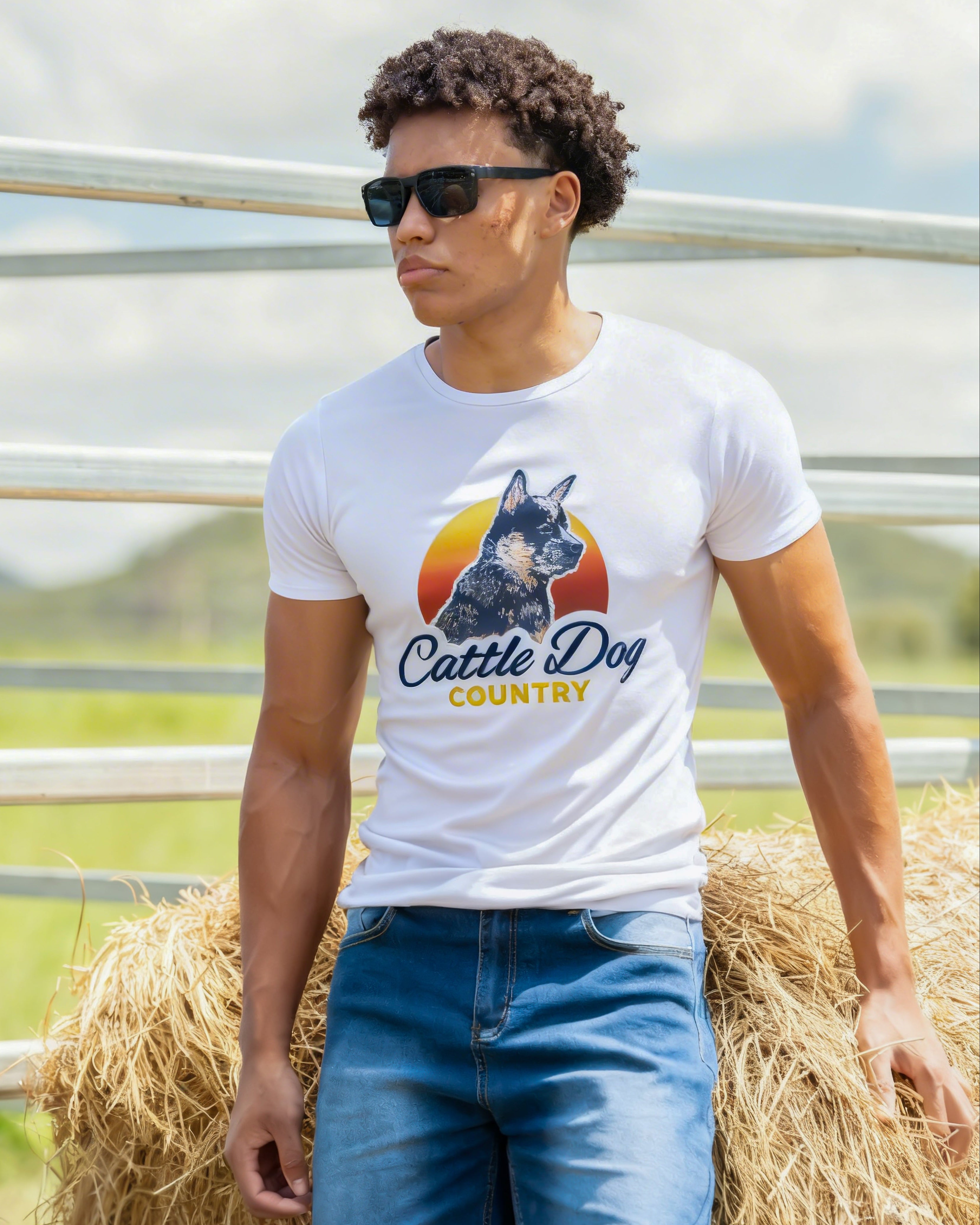 Mens Brushed Tee White