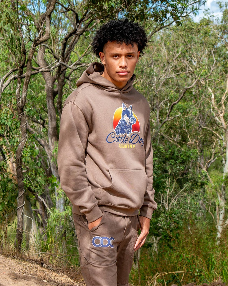 Mens Relaxed Hood Walnut