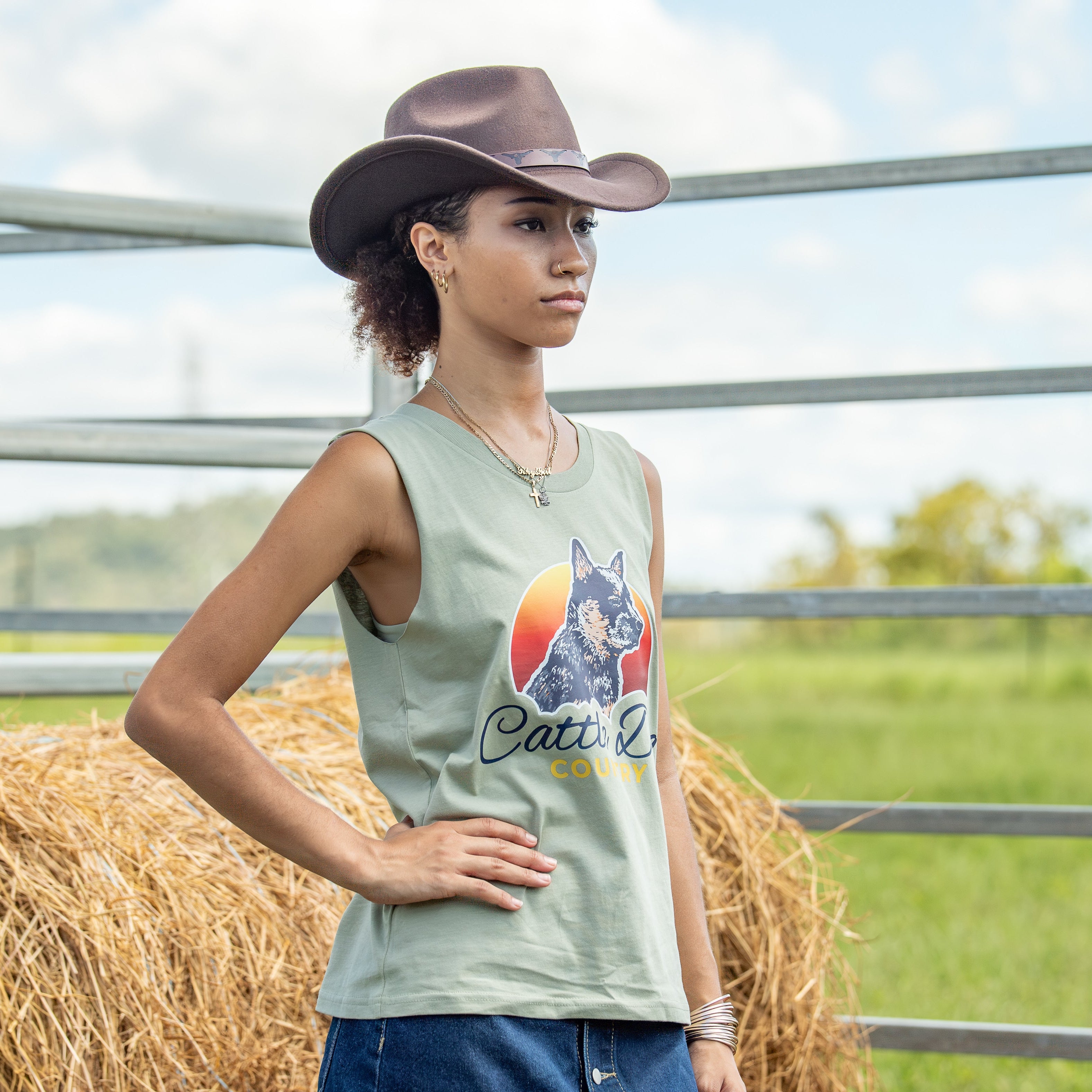 Womens Tank - Colour Pistachio